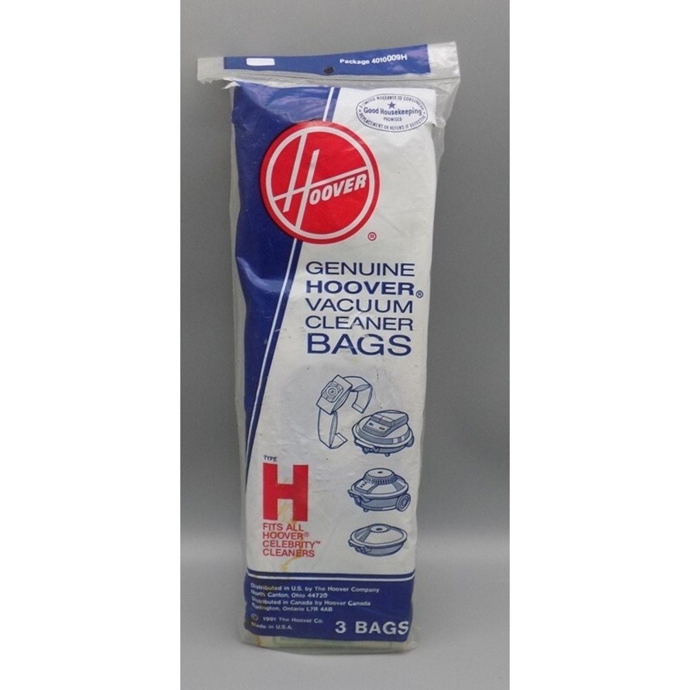 New Hoover Canister Type H3 Bags OEM New Genuine Part #4010009H Celebrity